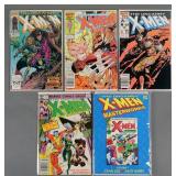 (5) Marvel X-Men Comic Books