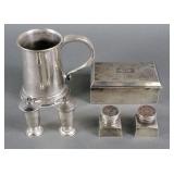 (6) Sterling Holloware Incl Jewelry Box