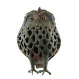 Japanese Cast Iron Owl Lantern