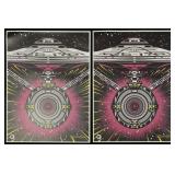 (2) Star Trek Carmike Cinemas USS Enterprise Poste