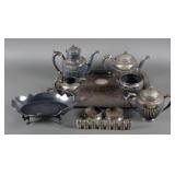 (17) Gorham Antique Silverplate Group