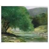 B.G. MORSE Landscape, Oil on Canvas, 1916