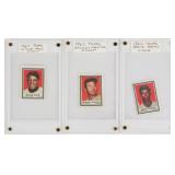 (3) 1962 Topps Baseball Stamps Stars