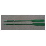 Pair of Vintage 78" Wooden Boat Oars w/ Oarlocks