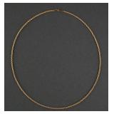 14K Gold Rope Chain Necklace 20"