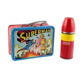 1954 Superman Lunchbox Thermos Adco-Liberty