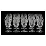 (15) Waterford "Hibernia" Claret Wine Glasses