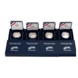 (4) 2010 Boy Scouts Centennial Silver Dollars