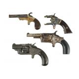 (3) Antique Pocket Revolvers