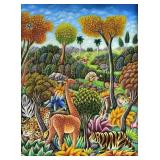 LIONEL DUMONT, O/C, Jungle Scene