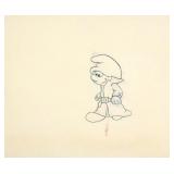 Original Smurfs Animation Production Cel Art