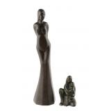 (2) Michael Masse Bronze Figures