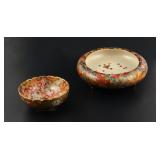 (2) Meiji Satsuma Porcelain Bowls Shimazu Signed