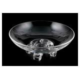 Vintage Steuben Crystal Low Footed Bowl