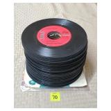 Lot of Assorted 45s Vinyl Records