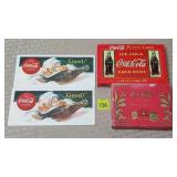 Coca Cola Playing Cards & 2 Coca Cola Lithos