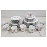 Serving of 8 Kessington Fine China Magestic Rose