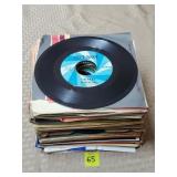 Lot of Assorted 45s Vinyl Records