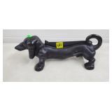 Cast Iron Black Daschund Boot Scrapper