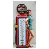 Harley Davidson Embossed Metal Therometer