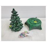 Ceramic Xmas Tree, Xmas Tree Base & Extra