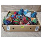Lot of Vintage Sequin Beaded Xmas Ornaments