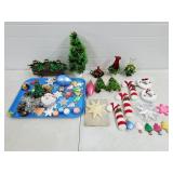 Lot of Vintage Chirstmas Decorations