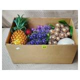 Lot of Vintage Sequin Fruit Foam Decorations