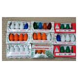 Lot of Vintage Glass Xmas Bulbs w/ Boxes