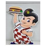 Big Boy Embossed Metal Sign