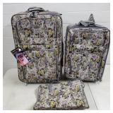 Glorida Vanderbilt Floral Luggage Set