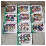 (10) Boxes of Polish Glass Xmas Tree Ornaments