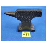 Cast Iron Chevrolet 1913 Repro Anvil