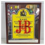 Vintage J&B Scottish Whiskey Advertising Mirror