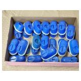 Lot of Vintage Plastic Blue Shoes Coin Banks