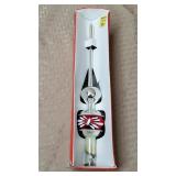 Vtg Hand Blown Christmas Tree Topper w/ OG Box