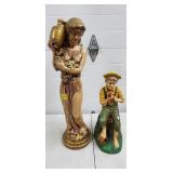 (2) Ceramic Human Sculptures