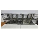 (10) Metal Farmers Hazleton Dairy Crates