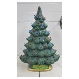 26 3/4" H Skinny Ceramic Christmas Tree