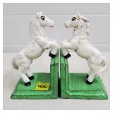 Pair of Cast Iron Horse Bookends