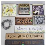 Lot of Assorted Wood Decorative Signage