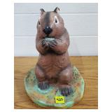 10" H Concrete Squirrel Statue