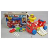 1989 Playskool Weebles Busy Fire Station Ride On