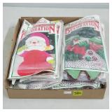 Lot of Eureka Honeycomb Tissue Xmas Decor, Old New