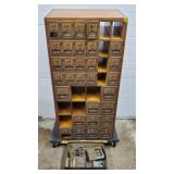 1941 Federal Equipment Co. Oak Post Offic Cabinet
