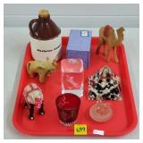 Lot of Vintage Elephant & Camel Figurines, Pyramid