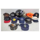 Lot of Motorcyle Helmet & Vintage Hats