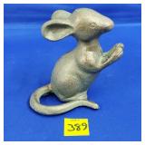 4" H Cast Iron Mouse Statue
