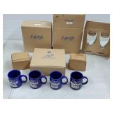Maxwell House Mugs & Ice Tea Glasses w/ Boxes