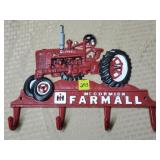 Cast Iron McCormick Farmall Hanging Coat Rack